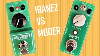 Video thumbnail for MINI TUBE SCREAMER: Ibanez VS Mooer Green Mile - Original or Copy? by Matt 4 Guitar