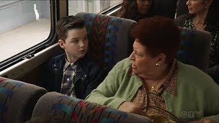 Young Sheldon S3 E3 Sheldon takes bus on his own to meet john