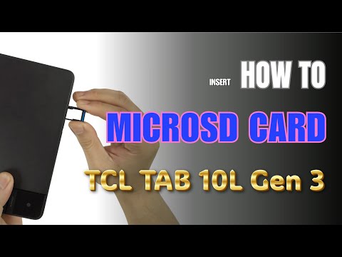 How to install MicroSD Card to TCL TAB 10L Gen 3
