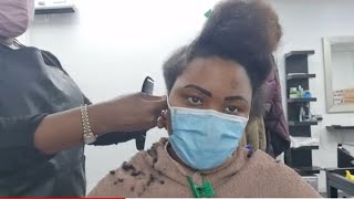 Big Chop Cutting off my shoulder length Natural Hair. Transformation video