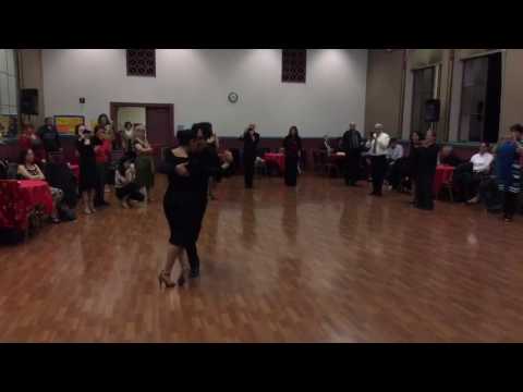  Natalia Hills  and  Alejandro Aquino  are  dancing  to  the  tango  "  Gallo Ciego  "  by  Osvaldo Pugliese  in  2017