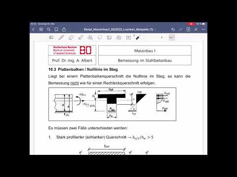 Solid Construction 1, Lecture 18 - Design of Slab Beams 2