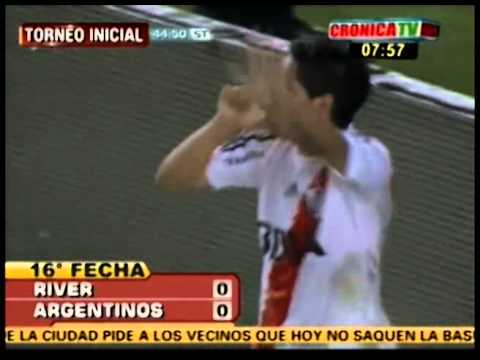 River 0 - Argentinos 0, Gol anulado a Villalva