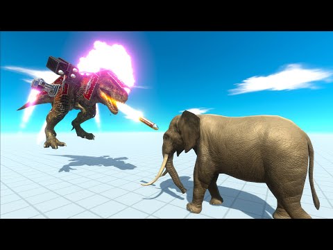 ROCKET LAUNCHER T-REX vs EVERY UNIT - Animal Revolt Battle Simulator