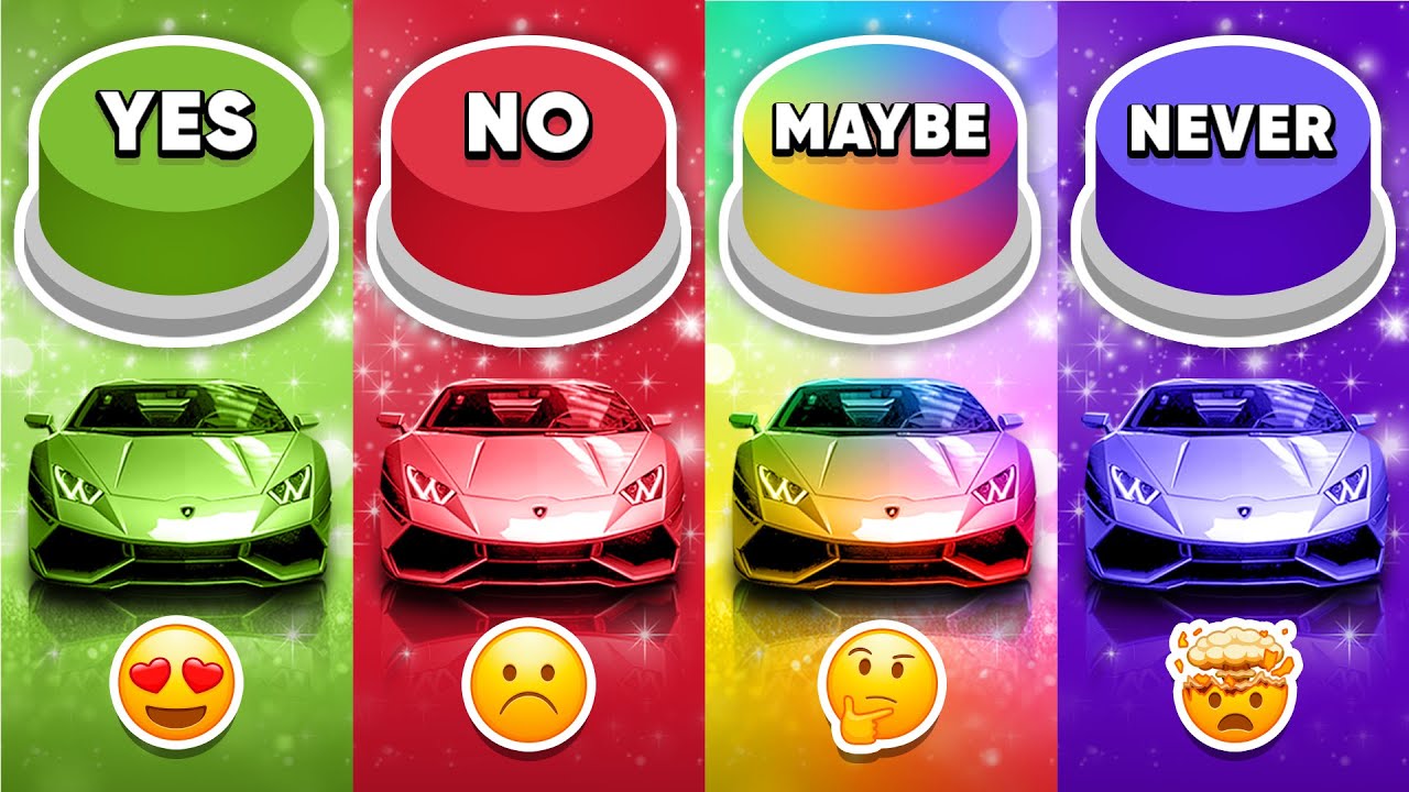 Choose One Button - YES or NO or MAYBE or NEVER Challenge 🤔💭 Quiz Shiba