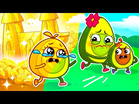 Everything Turns Gold ✨ Golden World with Avocado Baby 🥑✨ || Stories for Kids by Pit & Penny Family