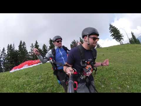 Tandem above Camping Menina in Savinja valey.