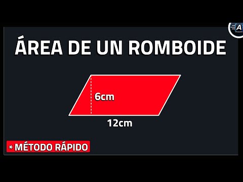 🔴CALCULATE THE AREA OF A RHOMBOID (Super easy and fast)