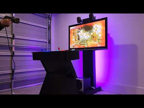 Custom Arcade Showcase Cabinet - Wild West Shootout gameplay example