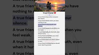 True Friend ❤️ | English Reading, Listening, and Speaking Practice |  #english #englishforbeginners