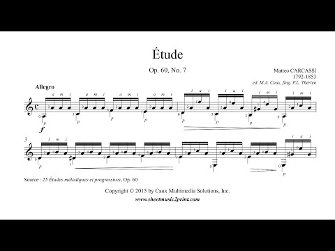 Carcassi : Etude Op. 60, No. 7
