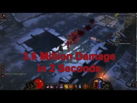 3.6 Million Damage Single Target in 2 seconds (Diablo 3 Demon Hunter)