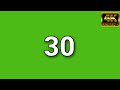 30 Seconds Countdown Green Screen Video || VESL||