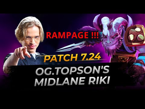 Riki Mid by Topson RAMPAGE! - Dota 2 Replay Full Gameplay