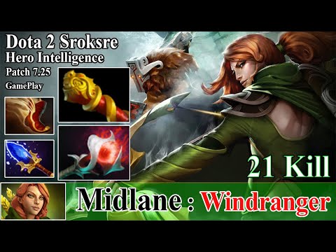 Godlike Windranger Midlane 21 Kill | EZ GAMEPLAY | Dota 2 Pro MMR Gameplay | Dota 2 Sroksre Gameplay