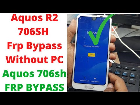 Sharp aquos R2 frp bypass  without pc easy way 2025 | Aquos r2 Frp Google account unlock