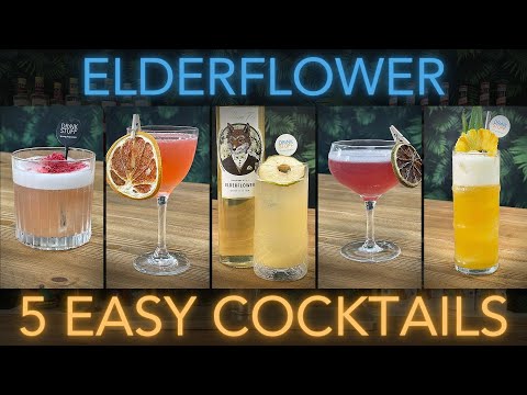 5 Easy ELDERFLOWER Cocktails you Can Make Yourself