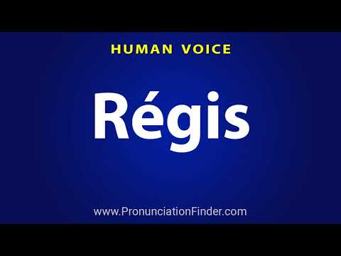 How To Pronounce Regis