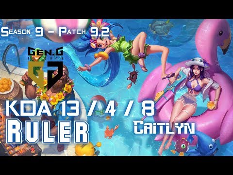 Gen Ruler CAITLYN vs EZREAL ADC - Patch 9.2 KR Ranked