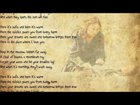 Deep in the Meadow (Rue’s Lullaby) with ocean waves, crackling fire, and nighttime sounds