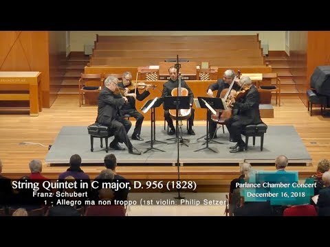 Emerson Quartet & cellist David Finckel: Schubert’s String Quintet in C, D. 956, Op.Posth 163