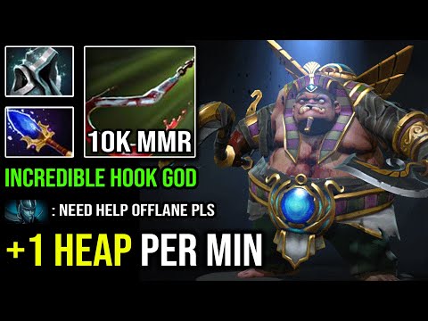 Incredible Predicted Hook 10K Pudge God | 100% Delete PA From Offlane with 1 Strength Per Min DotA 2
