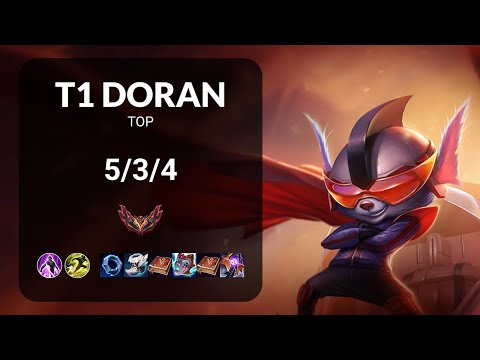 T1 Doran Rumble vs Dr. Mundo TOP - KR GRANDMASTER Patch 15.8