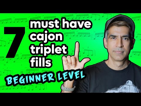 7 triplet fills on the cajon for beginners • Cajon Lesson• Cajon Techniques • Cajon Tutorial