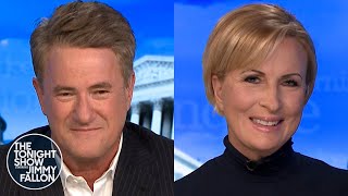 Mika Brzezinski Helped Joe Scarborough Not Get Emotional Announcing Joe Biden’s Win video