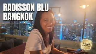 Radisson Blu Hotel Bangkok: Room Tour and 30th floor Rooftop Brewski Bar
