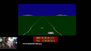 Playing Enduro for the Atari 2600 - OBS Capture Test