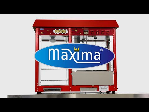 Maxima Popcornmaschine - 150gr - mit Warmhaltevitrine