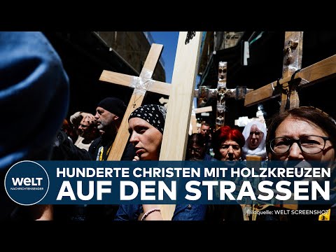 KARFREITAG IN JERUSALEM: Hunderte Christen gedenken in der Altstadt dem Leidensweg von Jesus