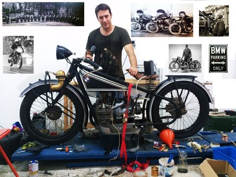 Mikel BMW R42 año 1926 camping Talaimendi Zarautz