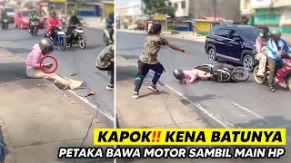 Download lagu DAMN IT, IT'S A ROCK! PET4KA DRIVES A MOTORCYCLE WHILE PLAYING WITH A PHONE | Xpander Car Breaks ... mp3