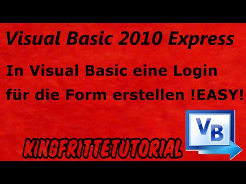 Visual Basic 2010 Express Tutorial - Ein Login System für die Form Programmieren