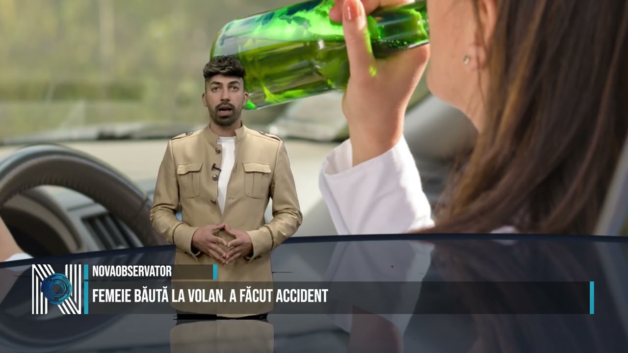 Femeie băută la volan. A făcut accident