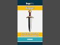 dagger (noun) - definition and usage in English