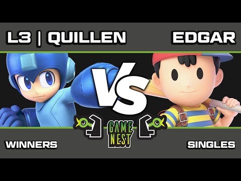 Game Nest Smash It Up: L3 | Quillen (Mega Man) vs Edgar (Ness) - Winners Round 3