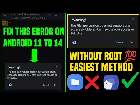 Obb/data folder access restriction - this folder has android access restriction on android 13
