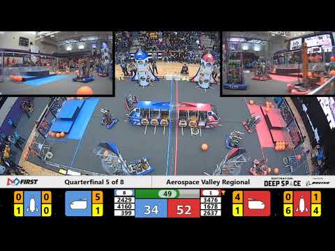 Quarterfinal 5 - 2019 Aerospace Valley Regional
