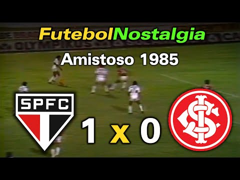 São Paulo 1 x 0 Internacional-RS - 26-09-1985 ( Amistoso estréia de Falcão )