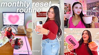 MONTHLY RESET ROUTINE 🌟 productivity, self care shopping, healthy habits & workout motivation!