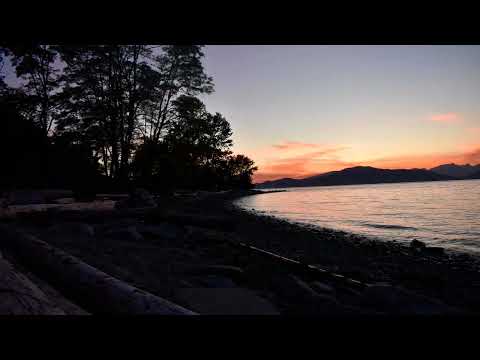 SUNSET AT SPANISH BANKS BEACH