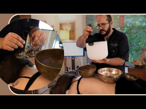 Rilassamento ASMR 😴: Massaggio con Olio Caldo, Massaggio ai PIEDI, Trattamento con Campane TIBETANE