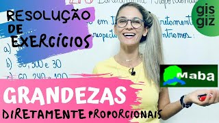 Lista De Exercícios De Grandezas Diretamente E Inversamente Proporcionais Doc