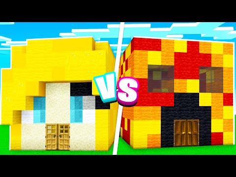 EXTREME Girl vs Boy Minecraft House Battle!