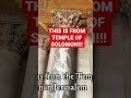 THIS IS FROM TEMPLE OF SOLOMON!!! #shorts #history #learning #italy #jesus #bible #facts #art #wow