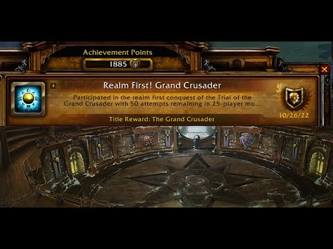 Realm First Grand Crusader! TOGC 25 (50/50) - SIMP (Warmane)