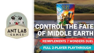 The Lord of the Rings: Duel for Middle-earth | Board Game | Playthrough | Review